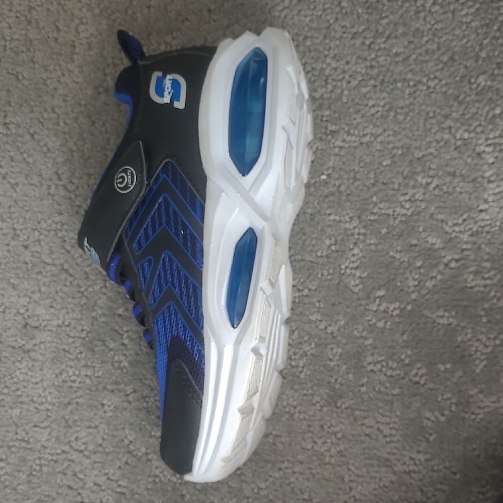 Kids Blue and Black Athletic Shoes